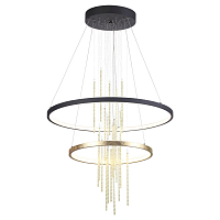 *Подвесной светильник Odeon Light 3901/63L Monica LED 4000K 63W 220V золотистый/стекло/металл