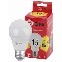 Лампа светодиодная RED LINE LED A60-15W-827-E27 R 15вт А60 груша 2700К тепл. бел. E27 Эра Б0046355