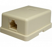 Розетка компьютерная 6P4C (RJ-11). 1 порт