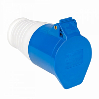 Розетка кабельная 16А 220В 2P+РЕ IP44 (213) EKF