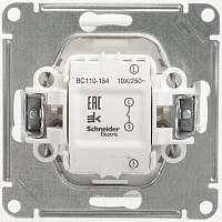 Выключатель 1-кл. СП W59 10А IP20 10AX механизм бел. SE