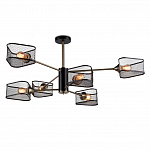 *Подвесная люстра Ambrella light Traditional Loft TR80172 бронза/черный 6*E27 40W 