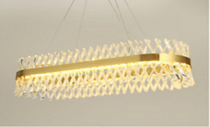 Подвесная люстра MODELUX ML.007.800.350 хром LED 140Вт 3000-6000К без пульта, 450-1200*800*340мм