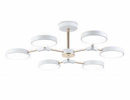 Люстра Ambrella Light Linetech Comfort FL516333 WH/FGD 108W 3000-6000K D780*210 (без ПДУ)