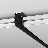 Встраиваемый шинопровод Elektrostandard Slim Magnetic под ГКЛ 12,5мм (черный) (2м) 85207/00