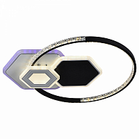 *Люстра светодиодная Profit Light 8295 WHT+BLK 98W+8W RGB 3000-6000K 7400lm пульт