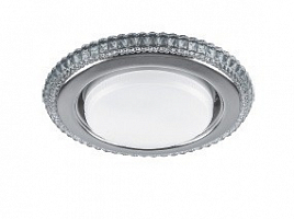 Светильник встраиваемый с белой LED подсветкой Feron CD4036 потолочный GX53 без лампы прозрачный