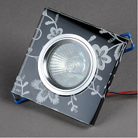 **Светильник встраиваемый Elvan 8270-MR16-BK-SV-LED 4К подсветка, чёрный+белый