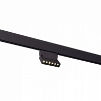 Магнитный трековый светильник ST Luce чёрный LED 1х6W 4000K 532Lm IP20 L120хW22хH134 48V