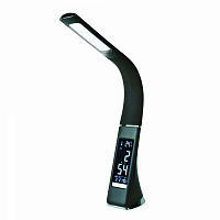 **Светильник светодиодный TLD-542 Black/300лм/5000К/Dimmer часы, календ. терм. черн. 5Вт Uniel
