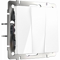 Выключатель 3-кл белый Werkel WL01-SW-3G W1130001